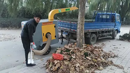 Trailer-mounted tow-behind leaf collectors