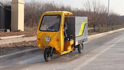 Full Electric Street Washing Tricycle Power System