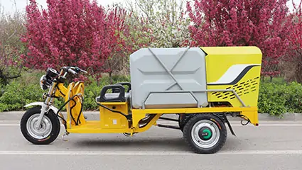 Electric high pressure street washing tricycle Vehicle chassis