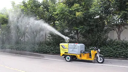 Electric high pressure street washing tricycle optional