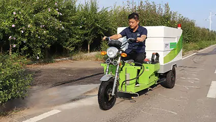 High temperature street washer tricycle Power System