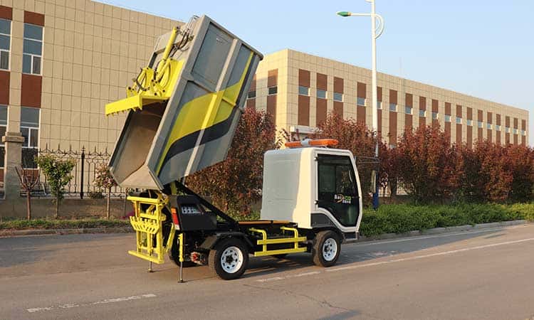 Garbage removal truck