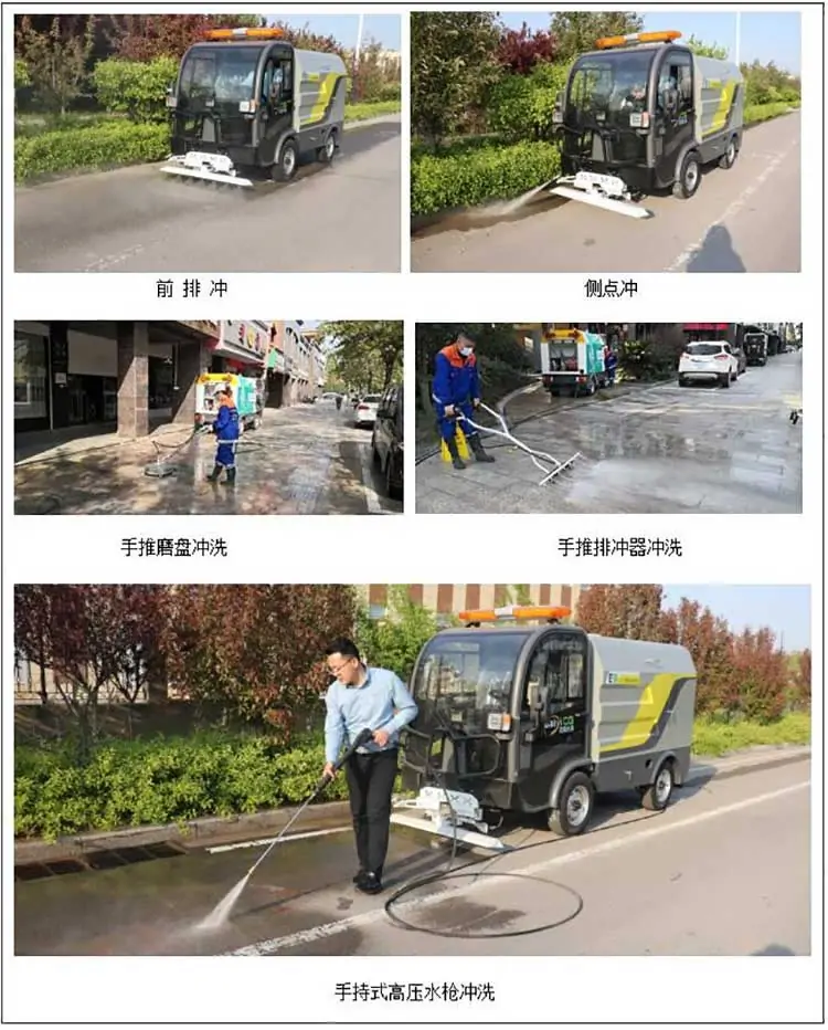 Electric Street Cleaning Vehicle By-c15 Application Places
