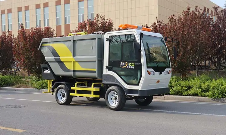Electric garbage removal truck