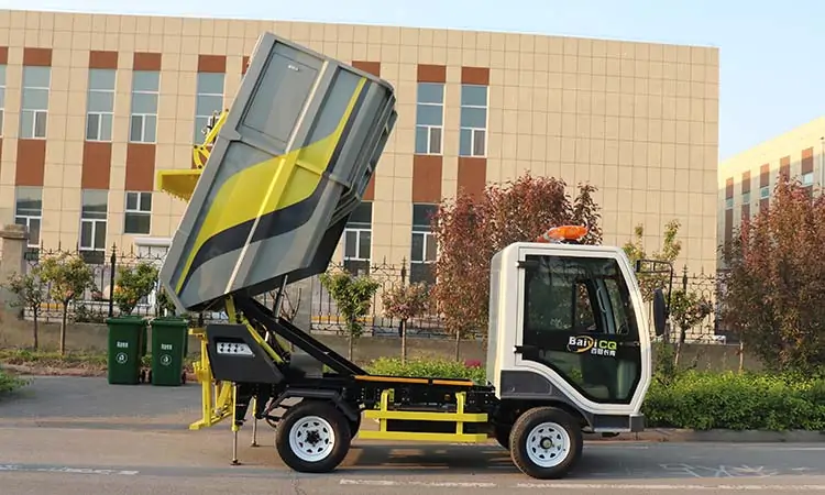  Electric Sealed Garbage Transfer Vehicle Truck 