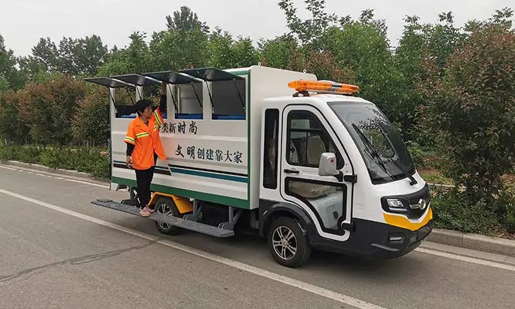 Electric Small  Eight-Barrel Garbage Sorting Truck BY-L8-M