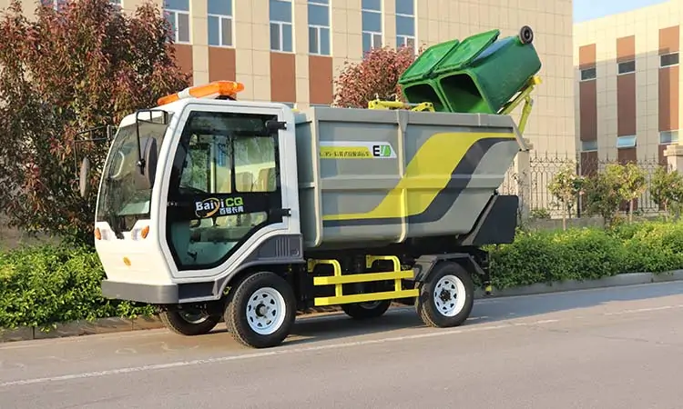 Electric garbage trucks for colleges and universities