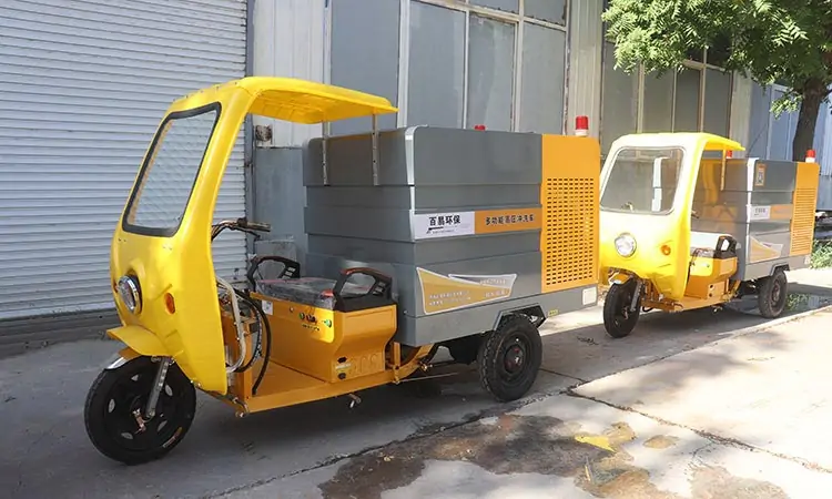 high pressure cleaning vehicle