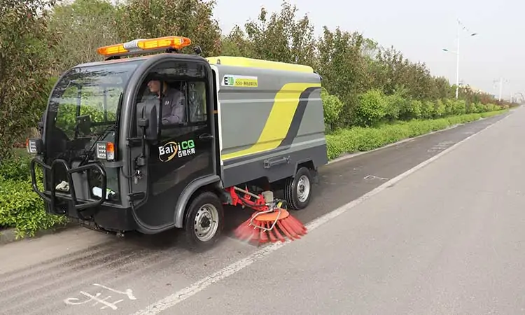 electric road sweeper machine