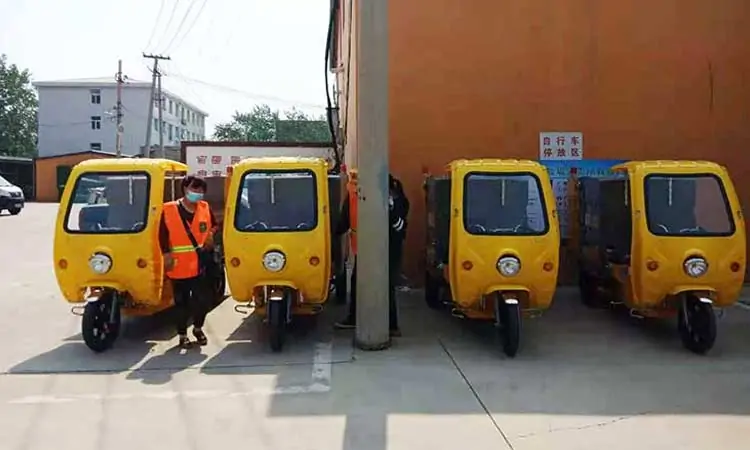 Tangshan Sanitation Company buys road electric high-pressure washer vehicle