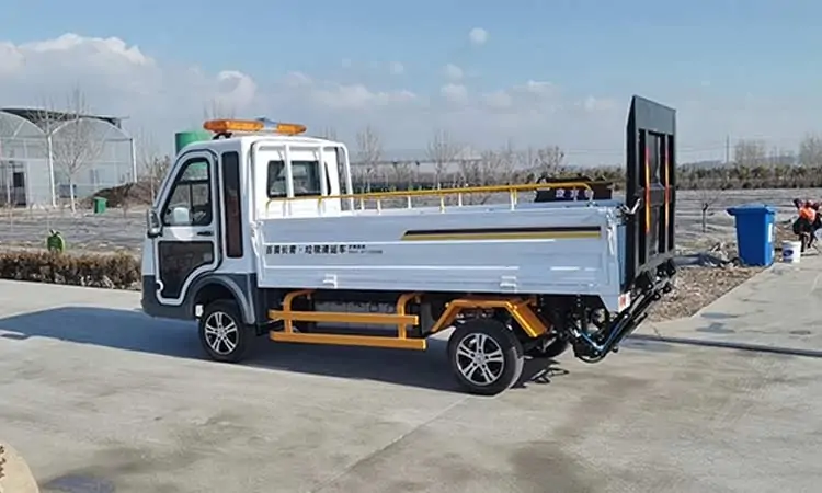 Property garbage removal truck