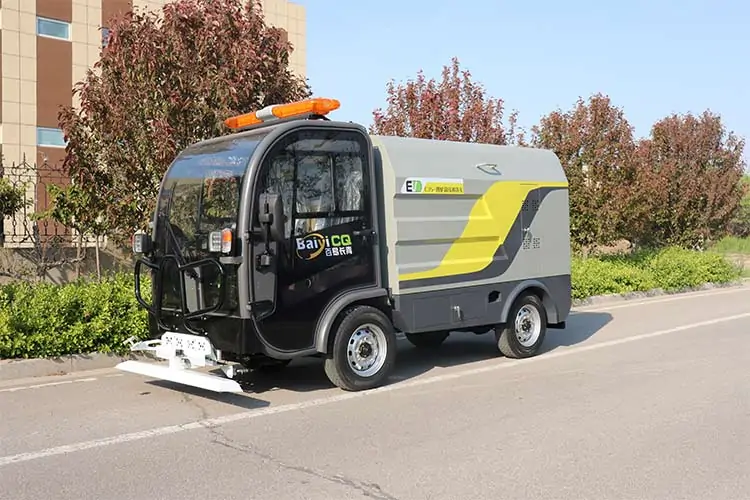 Electric high pressure cleaning washer vehicle