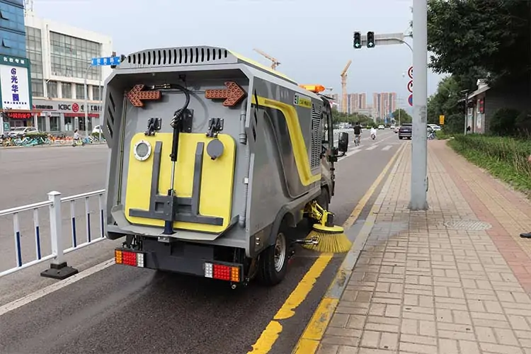multi-functional four-wheel washing and sweeping vehicle,