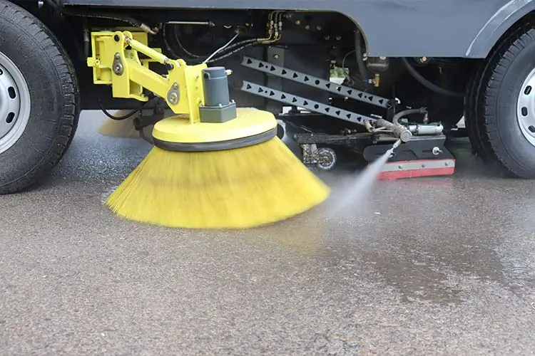 electric washing and sweeping vehicle