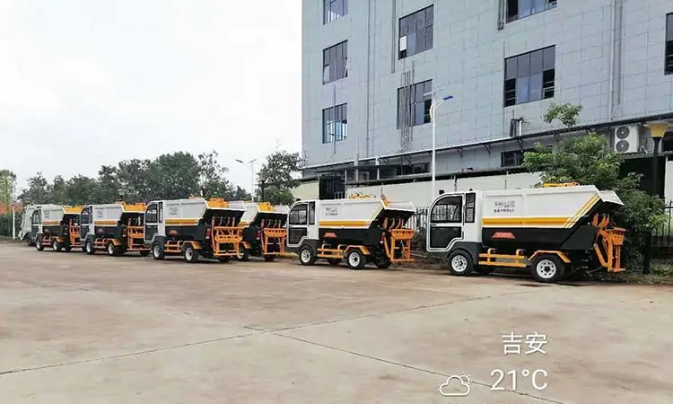 Electric Rear Loader Garbage Truck Arrives In Jiangxi