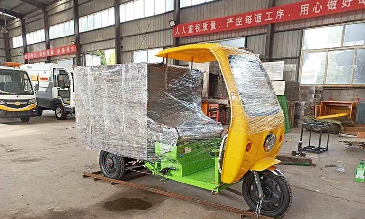 Electric small sanitation high pressure cleaning vehicle