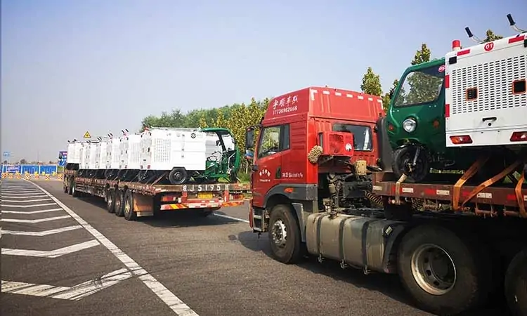 Hangzhou Sanitation Company introduced Road Washer Truck To The Delivery Site