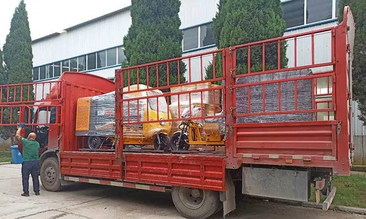 Shandong Sanitation Introduced Electric Street Washer Truck Delivery Site