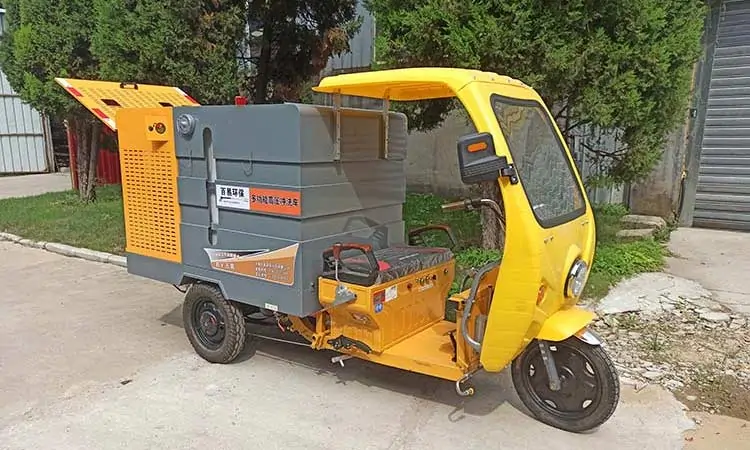 Sanitation Electric Small Street Cleaning Vehicle Delivery Site