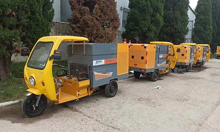 Sanitation Electric Small Street Cleaning Vehicle Delivery Site