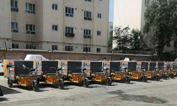 Electric Small Street Washing Trucks Help Xinjiang Sanitation