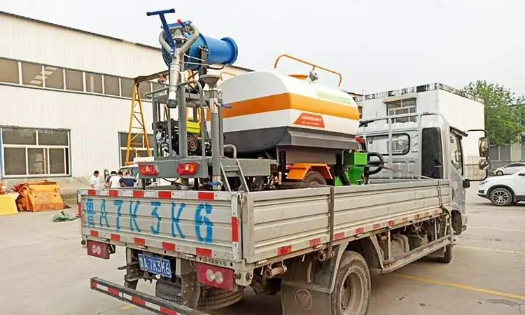 small water spray tanker