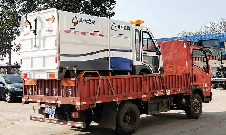 Baiyi garbage sorting truck delivery site