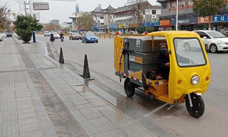 Multifunctional High Pressure Street Washers Tricycle Are Listed In Turn