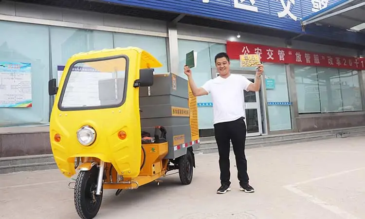 Baiyi Pure Electric Road Washing Truck