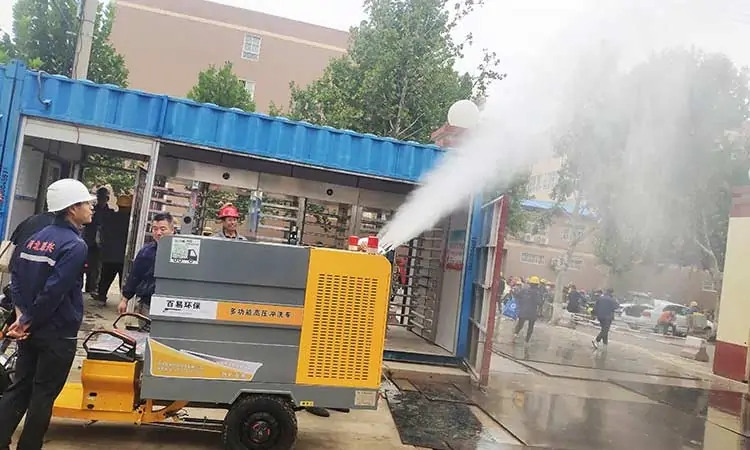 Baiyi Street Washer Construction Site Washing And Spray Dust Removal Case