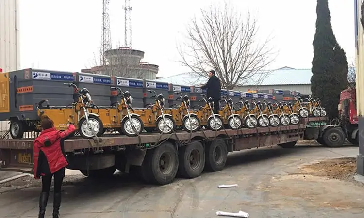 20 small street cleaner tricycle truck shipped to Henan