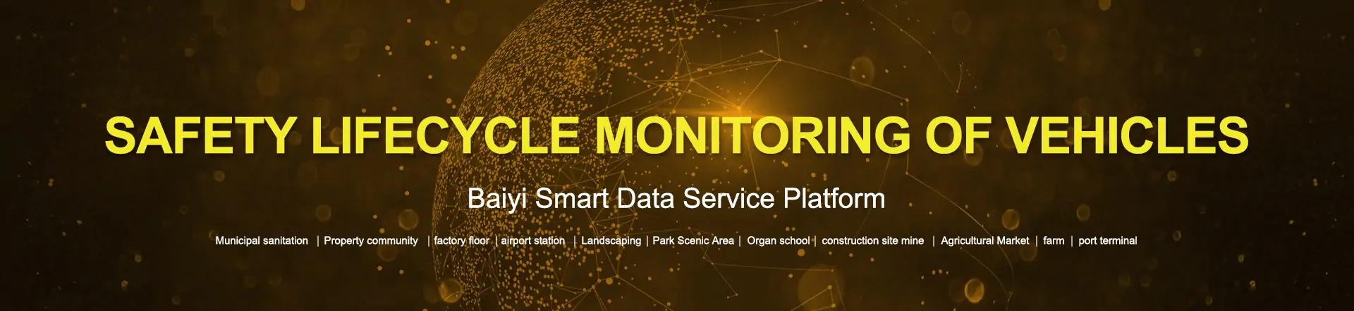 Electric sanitation vehicle Smart Sanitation - Big Data Cloud Platform