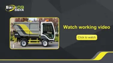 Electric Rear Loader Garbage Tipper Dump Trucks BY-L35 Product video