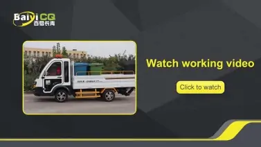 Electric Garbage Can Transfer Truck  BY-L8 Product Video