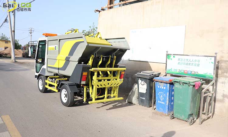 Rear-loading small garbage truck BY-L35