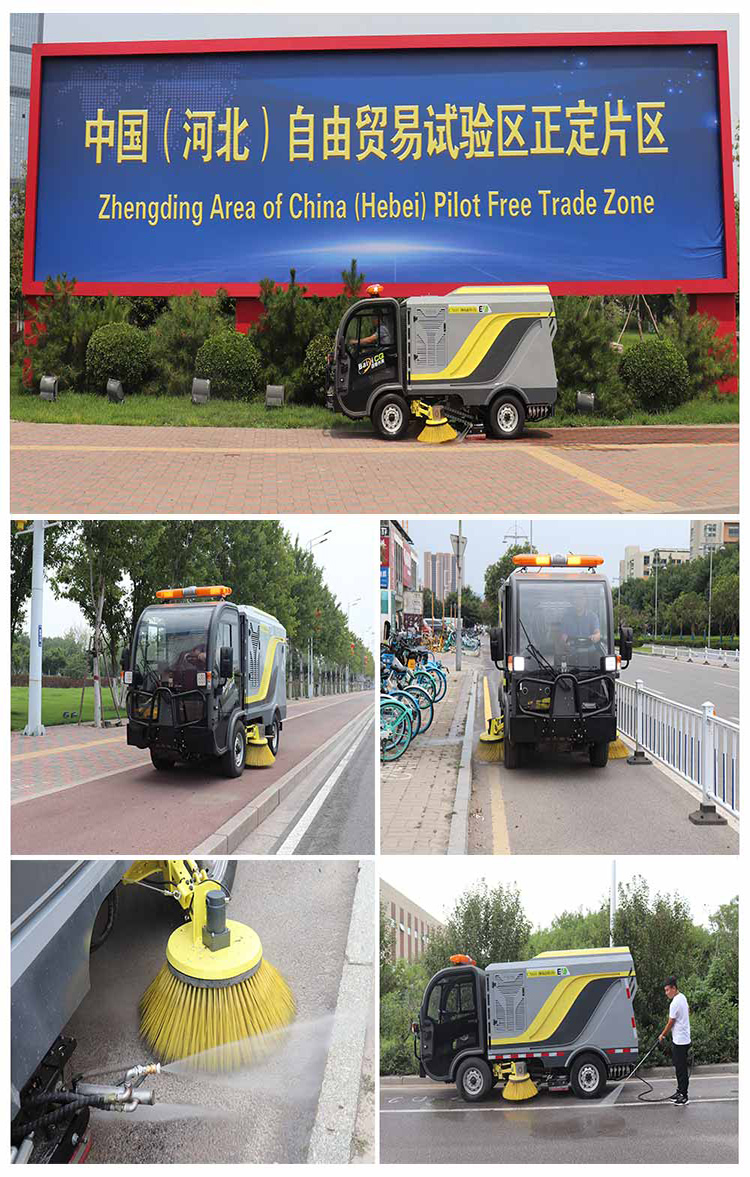 BY-CS60 Street Washer and Sweeper stationed at the airport
