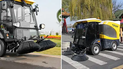 Electric Street Sweeper MachineBY-JS1800Working Mode