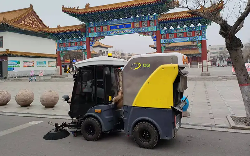 Electric Street Sweeper Machine Vehicle