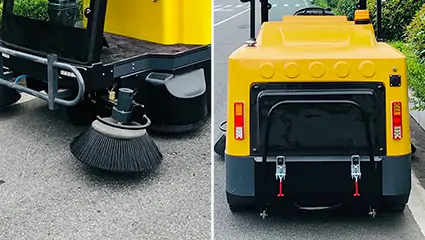 Pure Electric Street  Sweeper Road Sweeper MachineBY-S19Working Mode