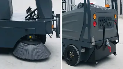Industrial Road Sweeper Machine Mini Street SweeperBY-S15Working Mode