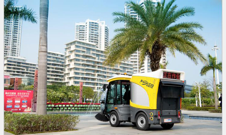 Baiyi Electric Garbage Sweeper BY-JS1800 is settled in Hainan