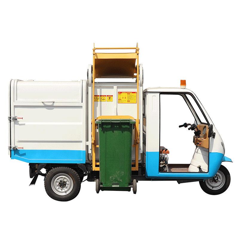 Pure Electric Side Mounted Hydraulic Lifting Garbage Tricycle