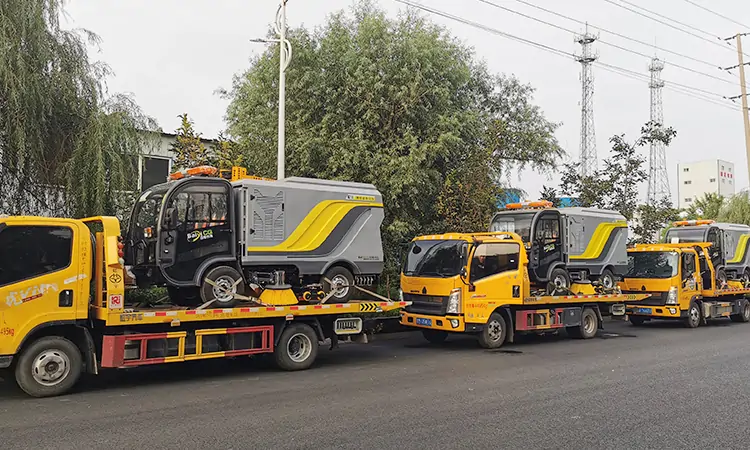 Small Electric Road Sweepers Was Sent To An Sanitation In Anyang