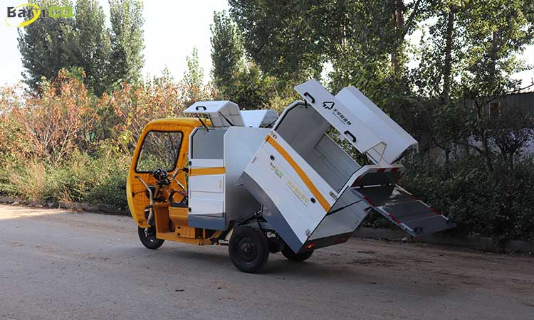 Small-type Electric Three-wheel Garbage Sorting Truck