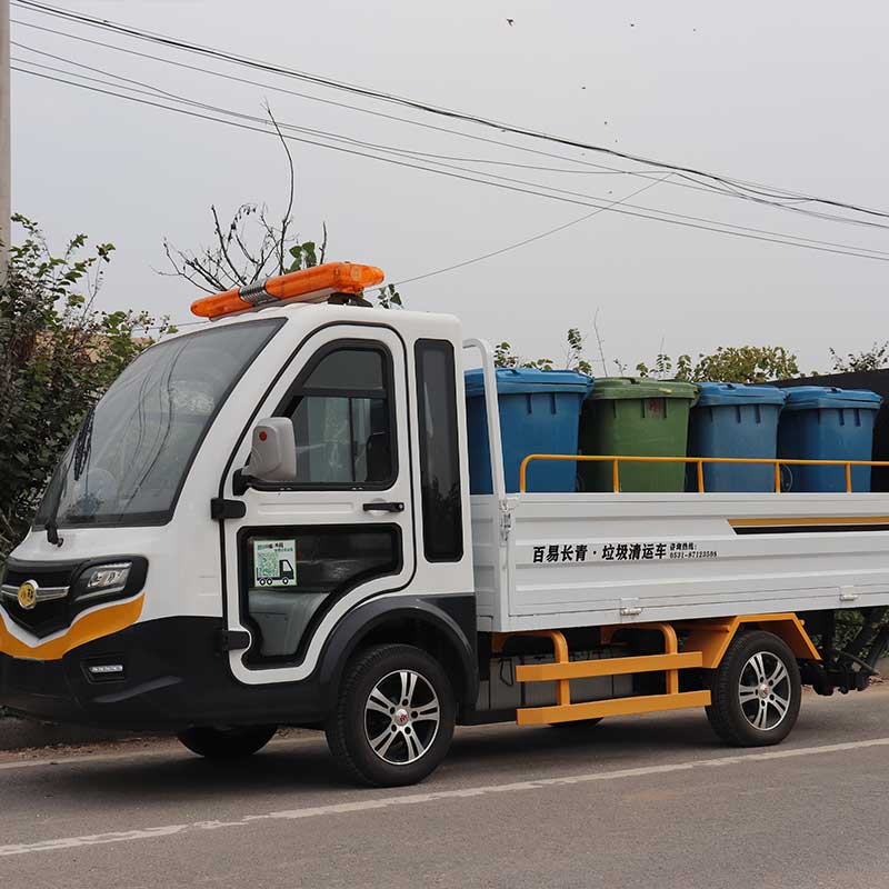 Eight-Barrel Four-Wheel Garbage Transportation Vehicle four advantages