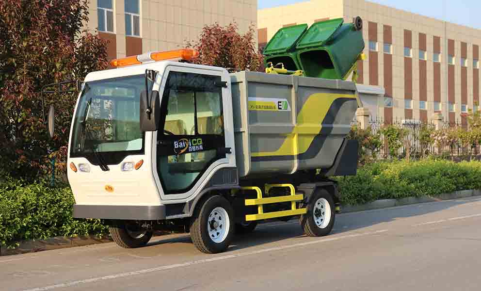 Electric Four-wheel 3.5 Cubic Meters Small Refuse Collection Vehicles