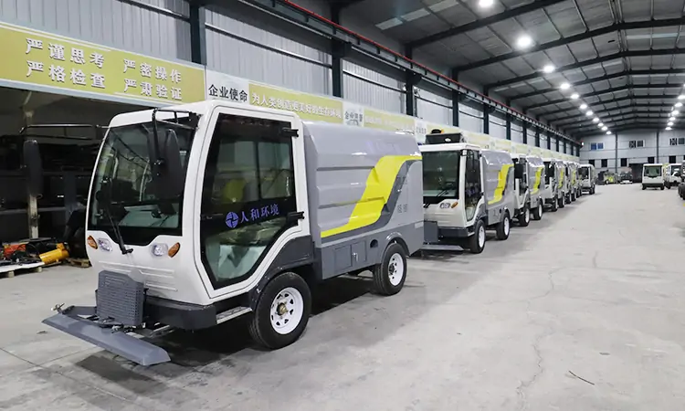 Several Sets Of Street Washing Truck Of A Sanitation Company Are Ready