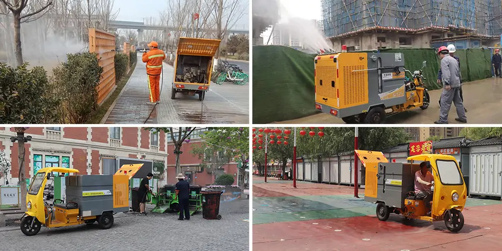  Street Washer Tricycle Municipal Sanitation Cleaning Efficiency