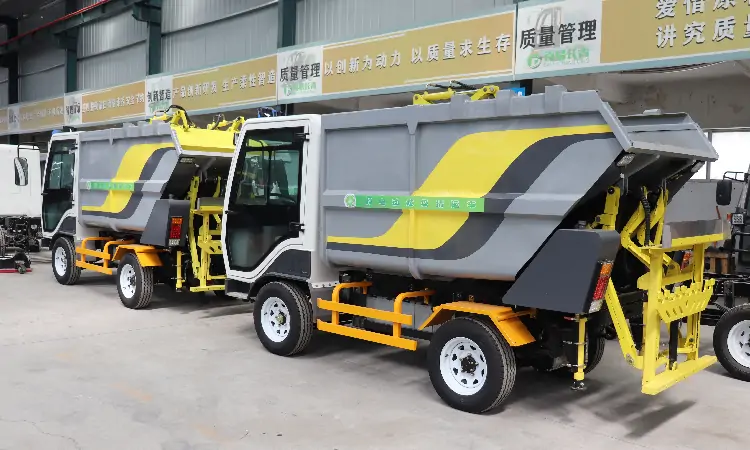Small Electric Rear-loading Trash Vehicle Main Configuration