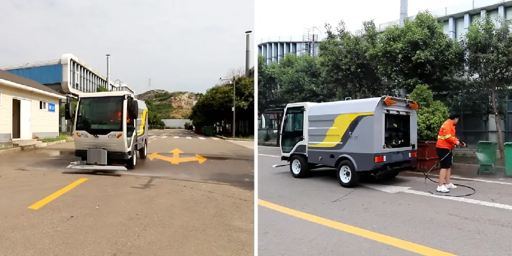 Street Washing Vehicles Clean And Efficient Sanitation Truck